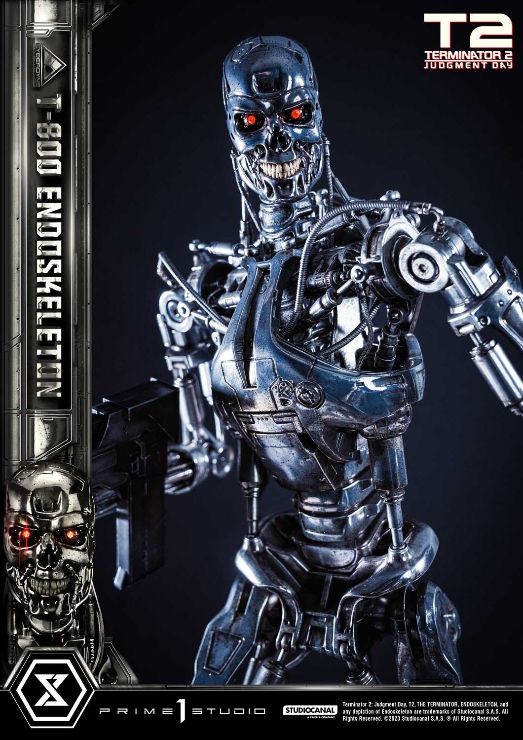 Terminator 2 - 7 Scale Action Figure T 800 Endoskeleton Metal Machine TOY  T 4