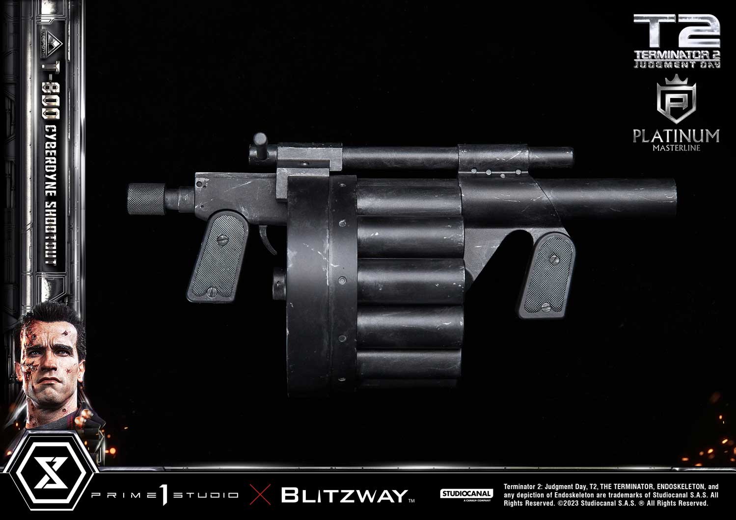 Terminator 2 3D: Battle Across Time T-70 Terminator gun (Hollywood variant)  original prop weapon