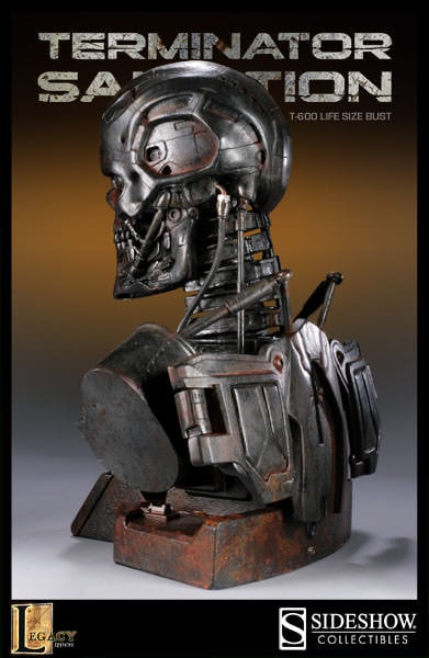 T-600 Terminator Endoskeleton Life-Size Bust by Sideshow | Sideshow  Collectibles