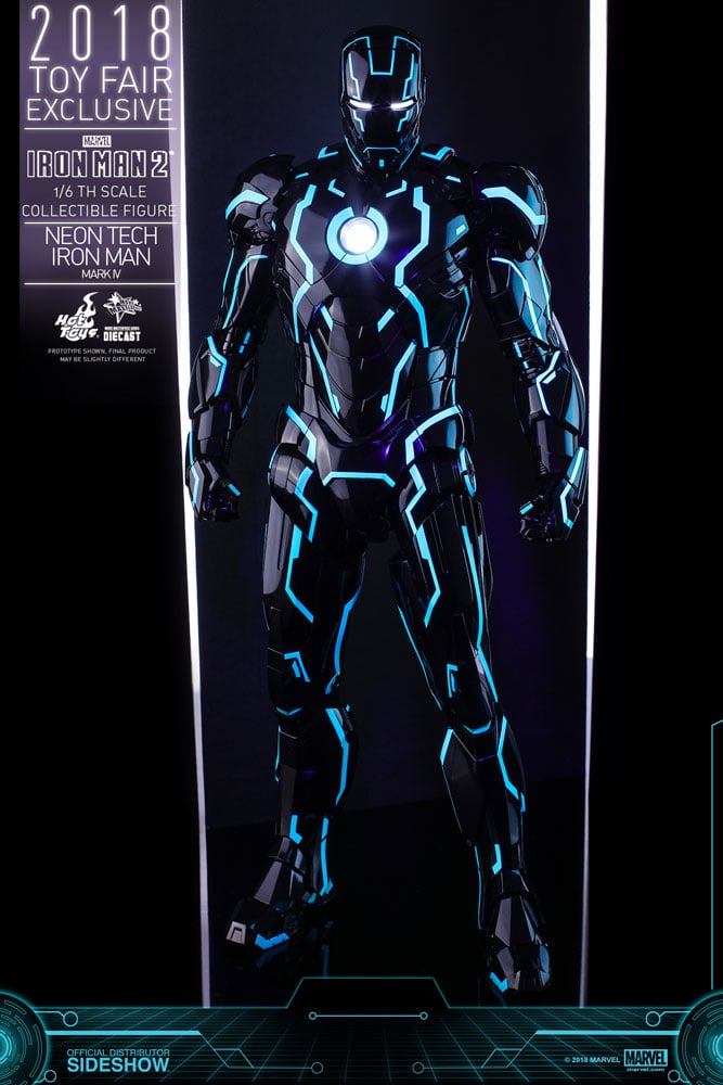 Neon Tech Iron Man Mark IV Figure by Hot Toys | Sideshow Collectibles