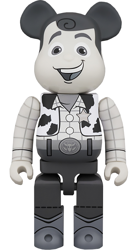 Disney Bearbrick Woody Black and White 400 Figure by Medicom | Sideshow  Collectibles