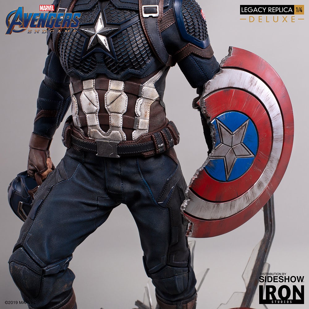 Marvel Captain America (Deluxe) Statue by Iron Studios | Sideshow  Collectibles