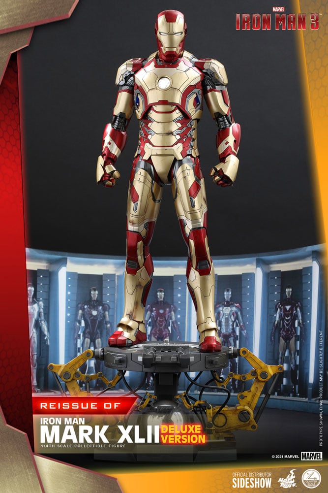 Iron Man Mark XLII (Deluxe Version) Quarter Scale Figure by Hot Toys |  Sideshow Collectibles