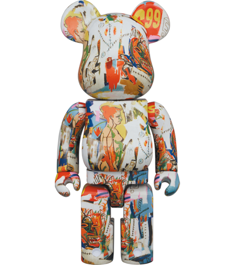 Be@rbrick Andy Warhol x JEAN-MICHEL BASQUIAT #4 1000% Figure by Medicom |  Sideshow Collectibles