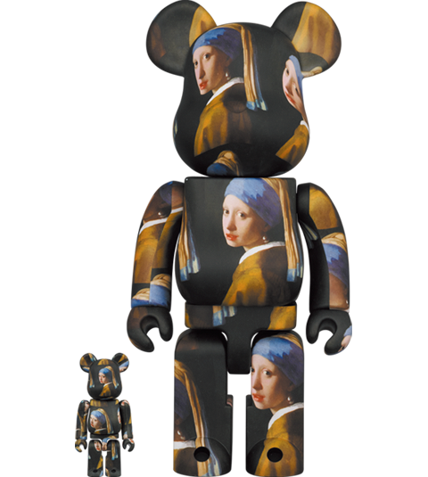 Be@rbrick Johannes Vermeer (Girl with a Pearl Earring) 100% and 400% set by  Medicom | Sideshow Collectibles