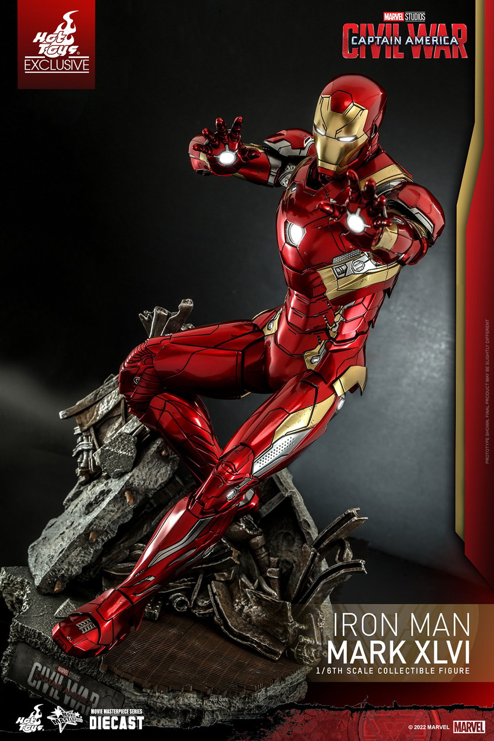 Iron Man Mark XLVI Sixth Scale Figure by Hot Toys | Sideshow Collectibles