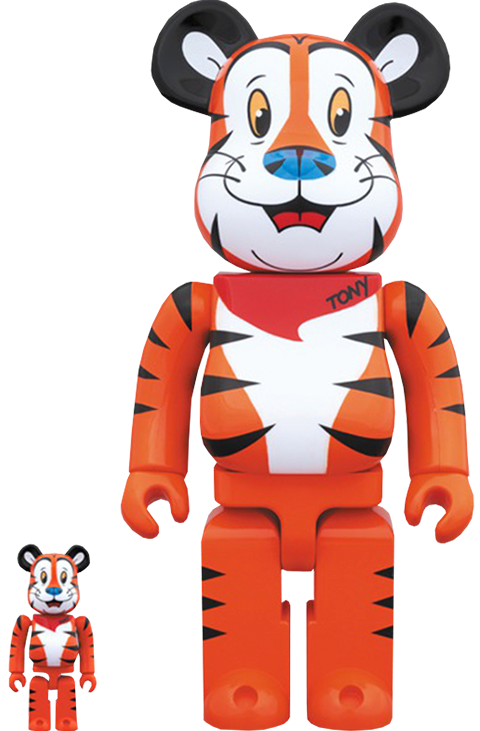 Kellogg Bearbrick Tony the Tiger 100 and 400 Collectible Set | Sideshow  Collectibles