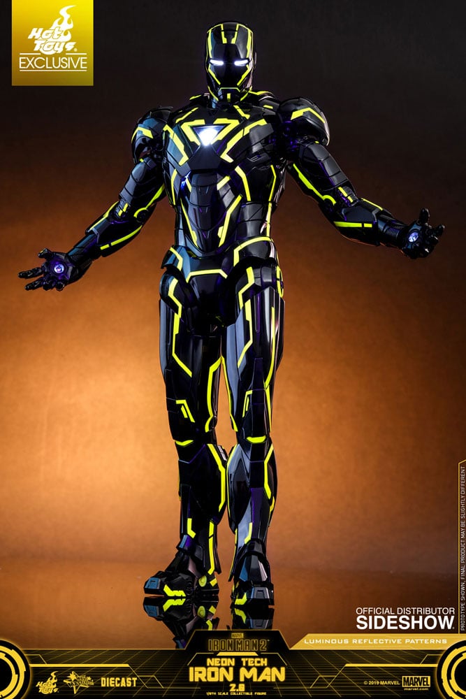 Neon Tech Iron Man 2.0 Diecast Sixth Scale Figure | Sideshow Collectibles