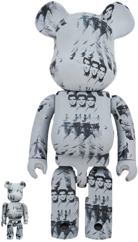 Be@rbrick Andy Warhol's Elvis Presley 100% u0026 400% Collectible Set by  Medicom Toy | Sideshow Collectibles