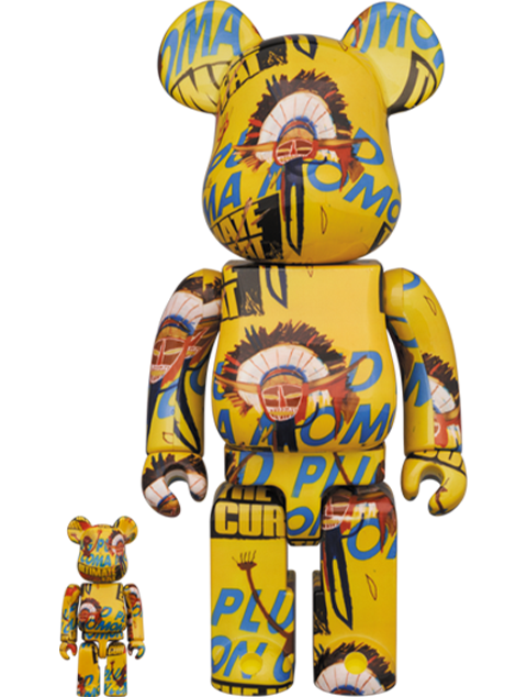 Be@rbrick Andy Warhol x Jean-Michel Basquiat #3 100% u0026 400% Collectible  Figure Set by Medicom | Sideshow Collectibles