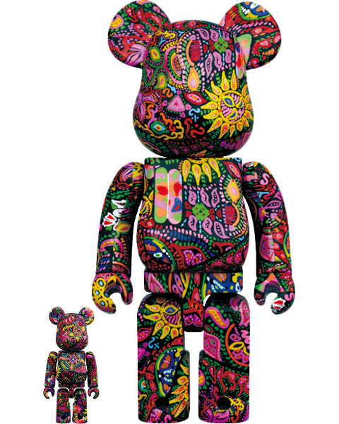 Be@rbrick Psychedelic Paisley 100% and 400% Collectible Set by Medicom Toy  | Sideshow Collectibles