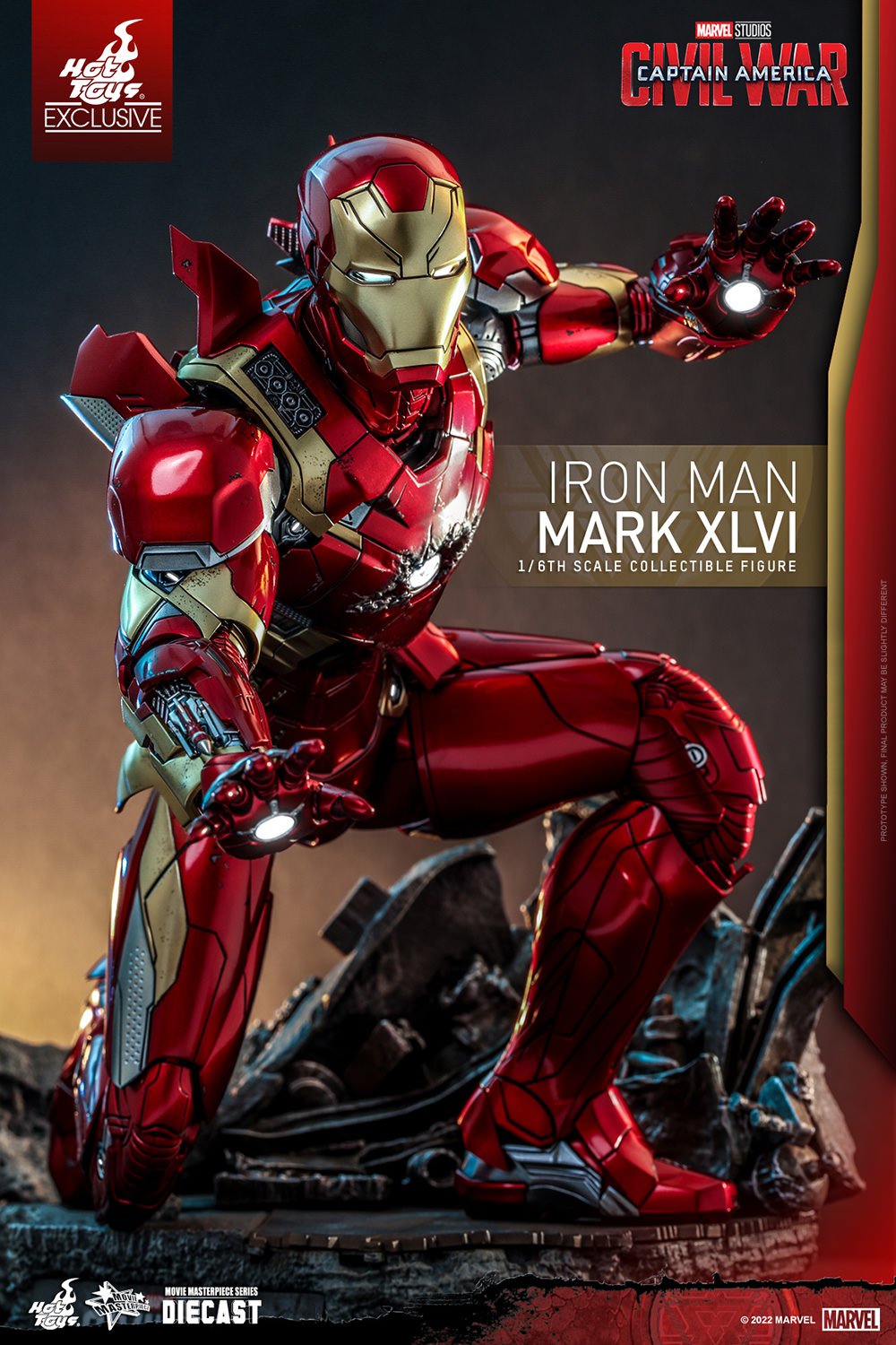 Iron Man Mark XLVI Sixth Scale Figure by Hot Toys | Sideshow Collectibles