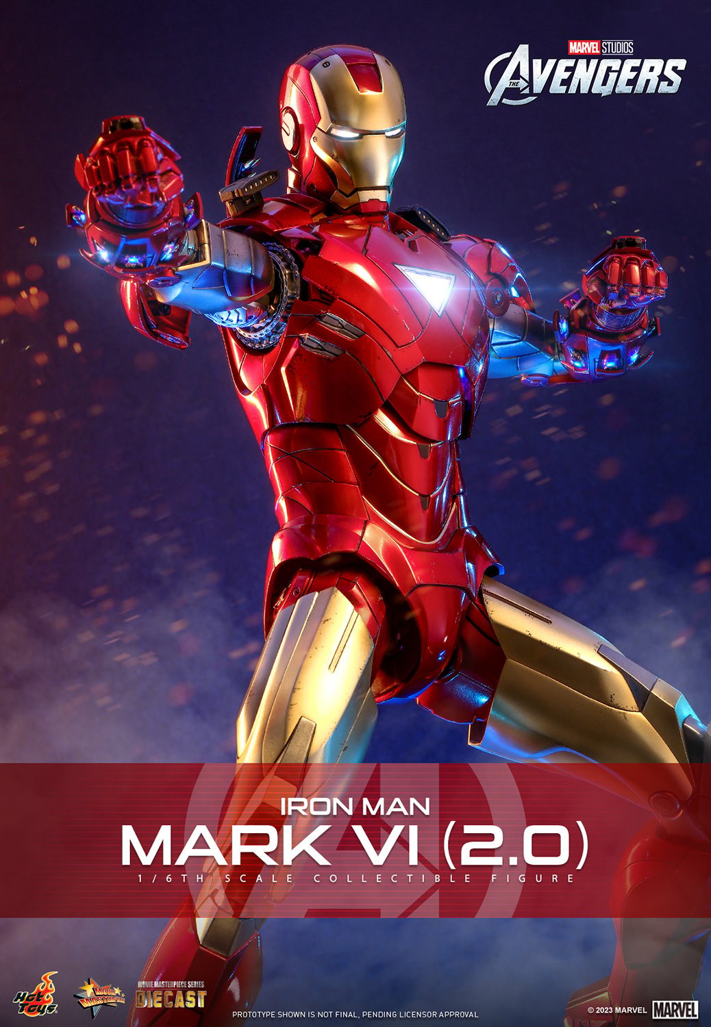 Iron Man Mark VI (2.0) Sixth Scale Figure by Hot Toys | Sideshow  Collectibles