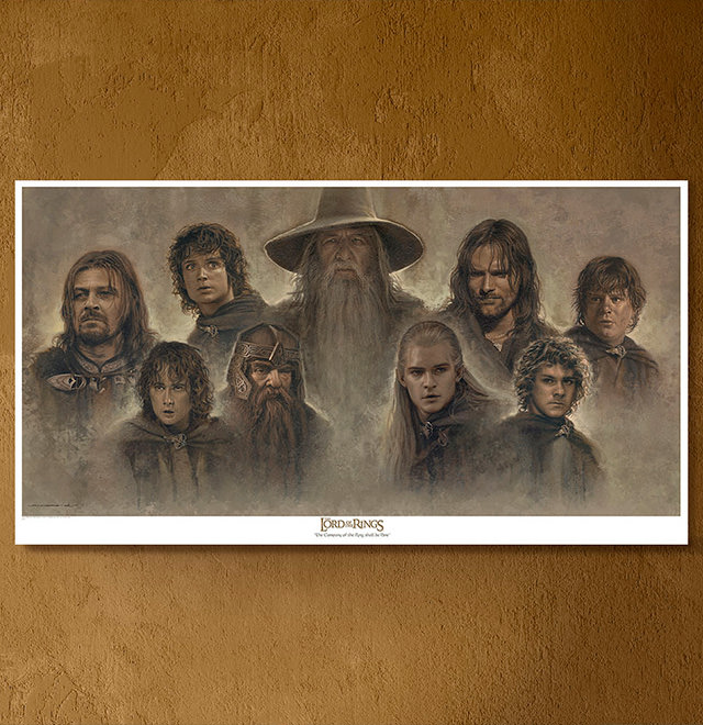 Lord of the Rings The Company of the Ring Shall be Nine Art Print