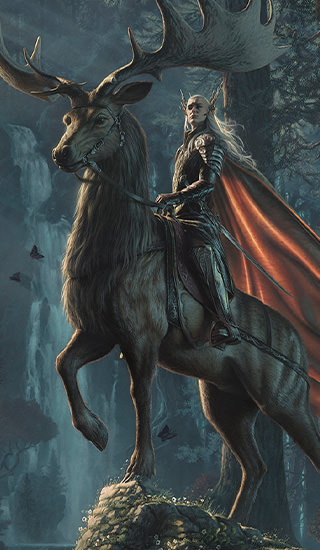 Thranduil: King of the Woodland Realm Fine Art Print (Vanderstelt Studios)