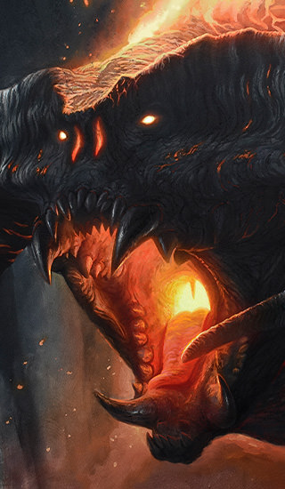 Flame of Udun The Balrog Fine Art Print (Vanderstelt Studios)