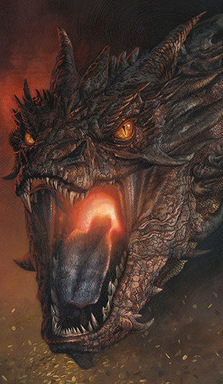 Smaug: King Under the Mountain Fine Art Print (Vanderstelt Studios)