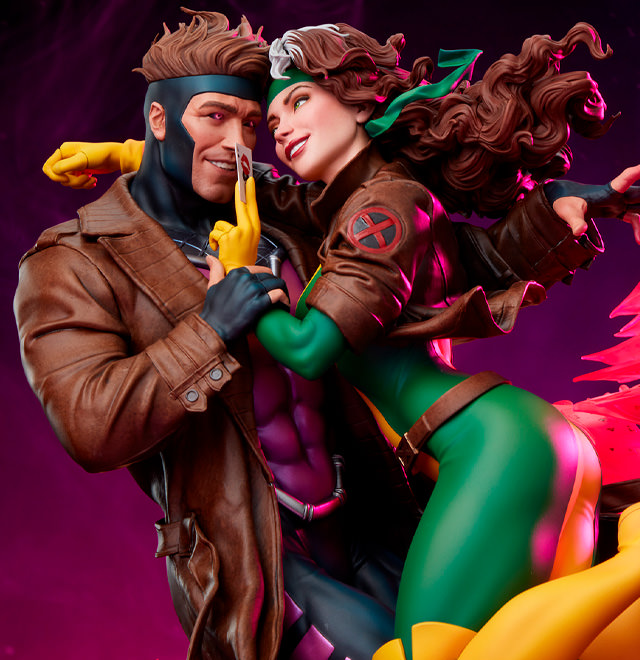 Rogue & Gambit Statue