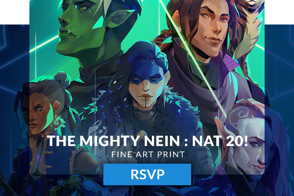 The Mighty Nein: Nat 20! Fine Art Print