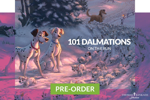 101 Dalmatians on the Run by Thomas Kinkade Studios