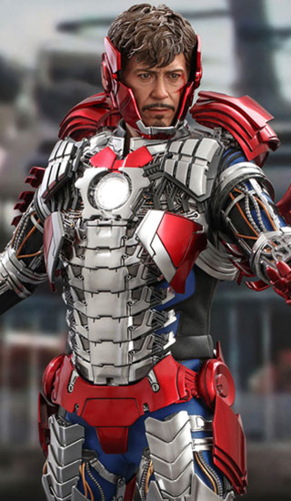 TONY STARK (MARK V SUIT UP VERSION) DELUXE Sixth Scale Figure by Hot Toys