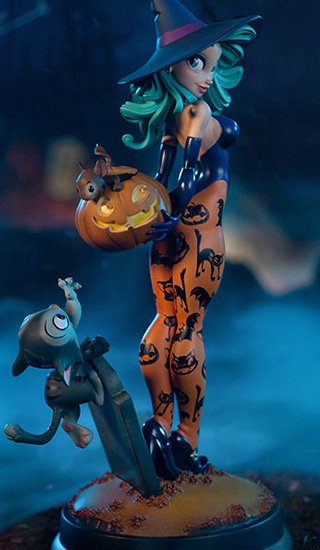 PUMPKIN WITCH Statue by Sideshow Collectibles