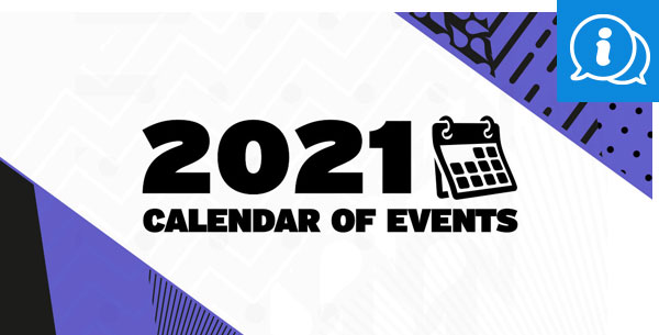 2021 Event Calendar
