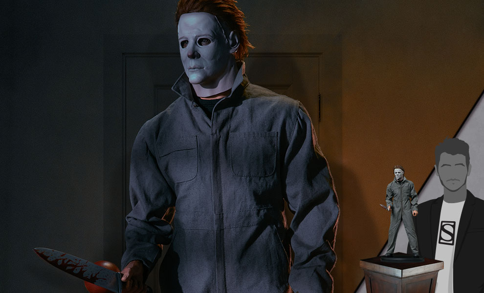 female michael myers statue