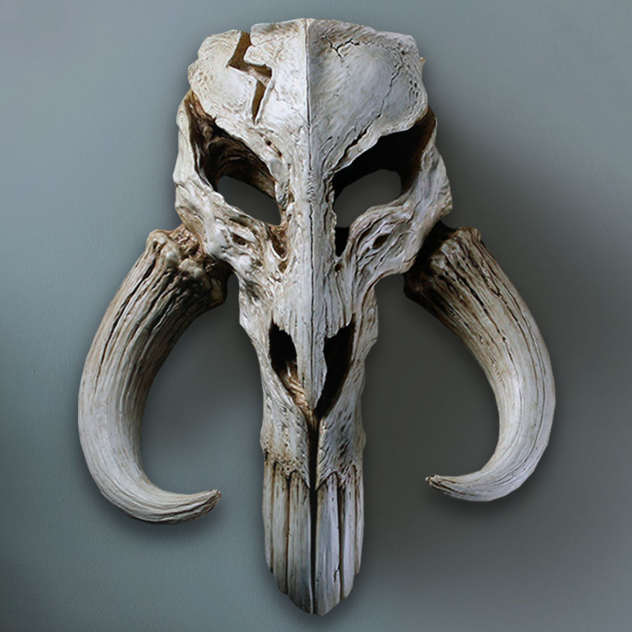 mandalorian skull mini sculpture