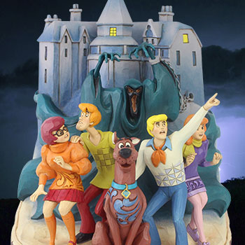 Shaggy Holding Scooby Doo Figurine By Enesco Sideshow Collectibles