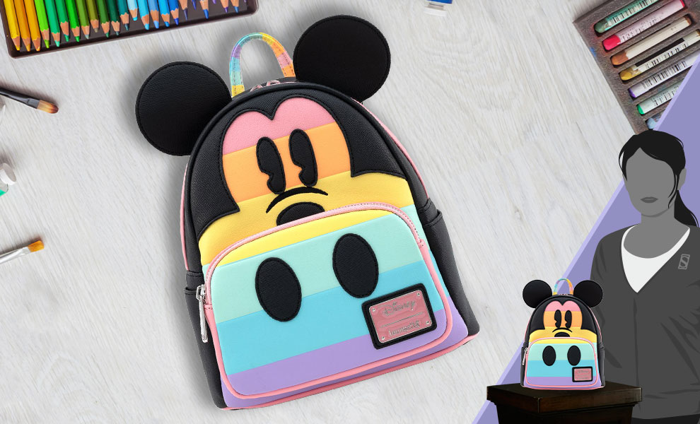 rainbow mickey backpack