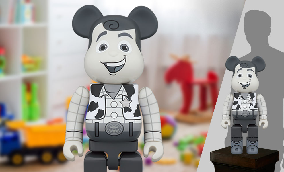 Be Rbrick Woody Black White Version 1000 By Medicom Sideshow Collectibles