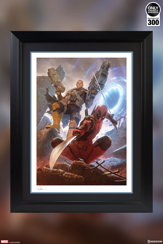 Marvel Deadpool And Cable Art Print By Sideshow Collectibles