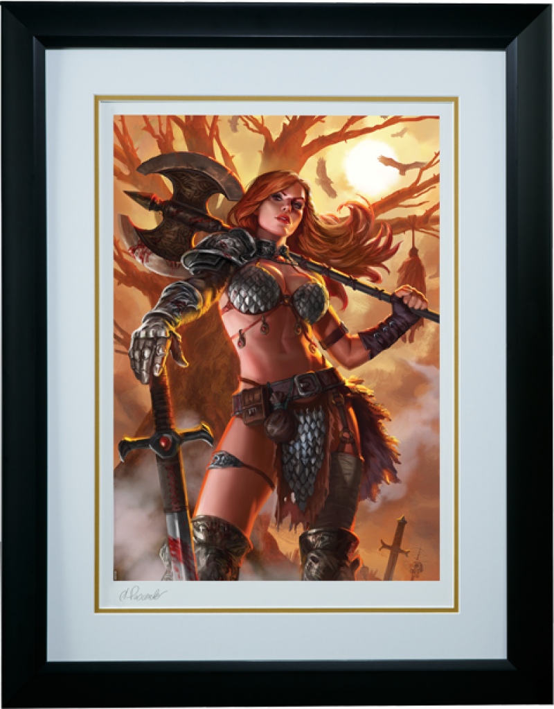 Red Sonja Red Sonja Art Print By Sideshow Collectibles Sideshow Fine Art Prints