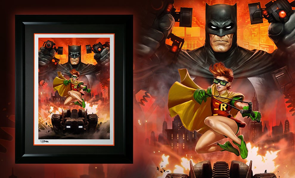 BATMAN THE DARK KNIGHT RETURNS Robin Art Print Signed by Frank