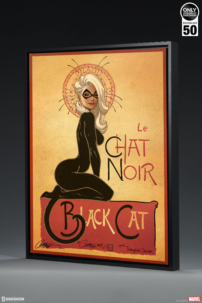 Marvel Le Chat Noir The Black Cat Fine Art Print By J Scott Campbell