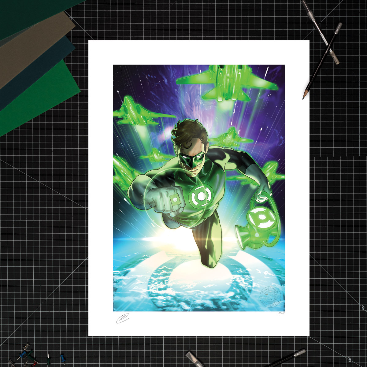 The Green Lantern: Hal Jordan Fine Art Print by Taurin Clarke
