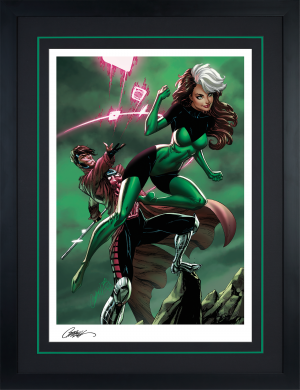 Uncanny X-Men: Rogue & Gambit Fine Art Print by J. Scott Campbell