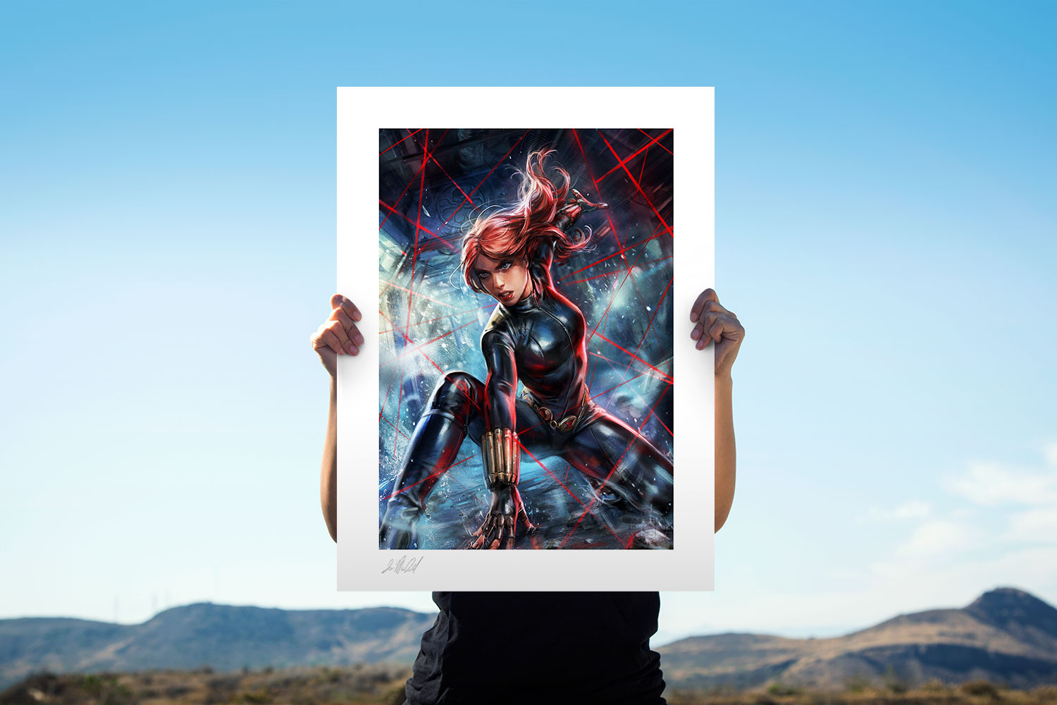Marvel: Black Widow Unframed Art Print - Sideshow Toys - Twilight-Zone.nl
