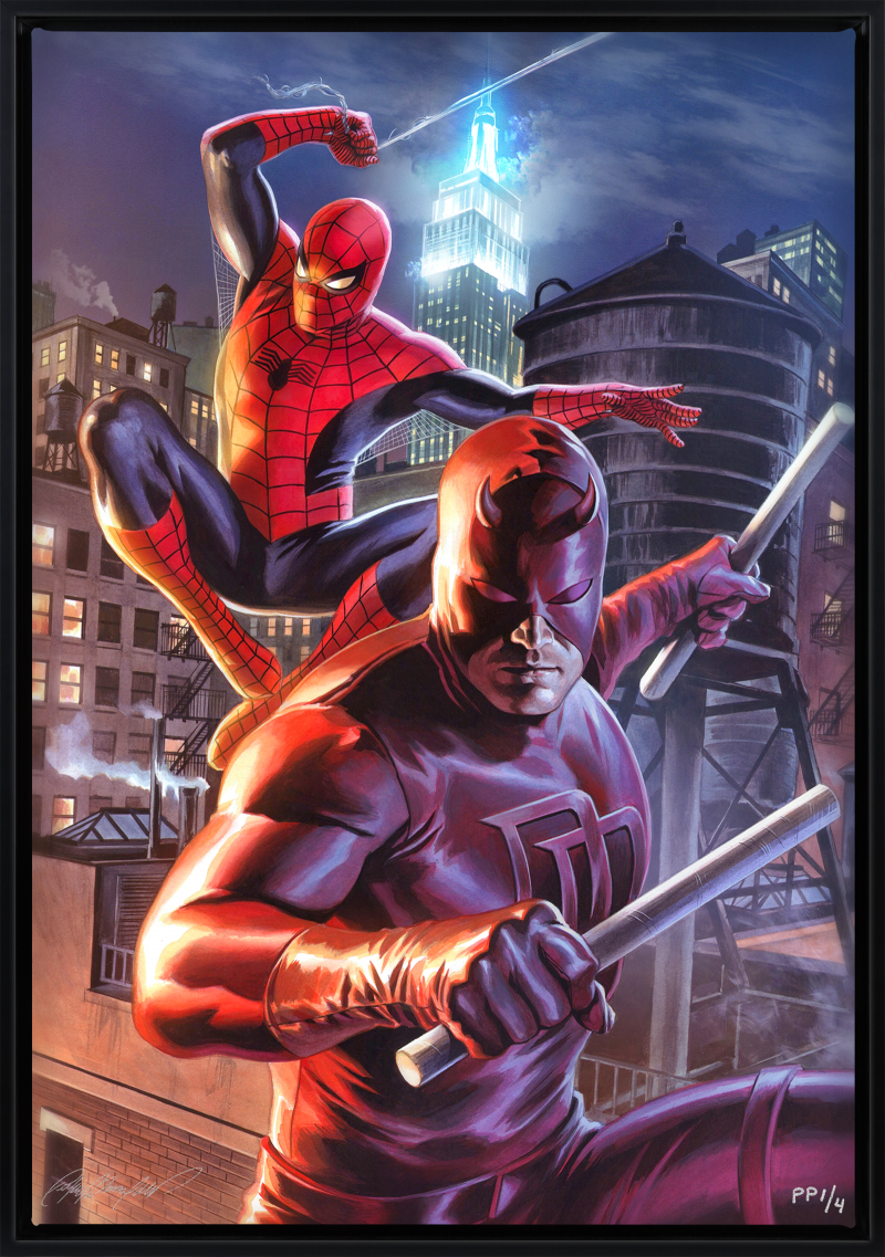 Sideshow Collectibles Marvel Daredevil & Spider-Man Art Print.