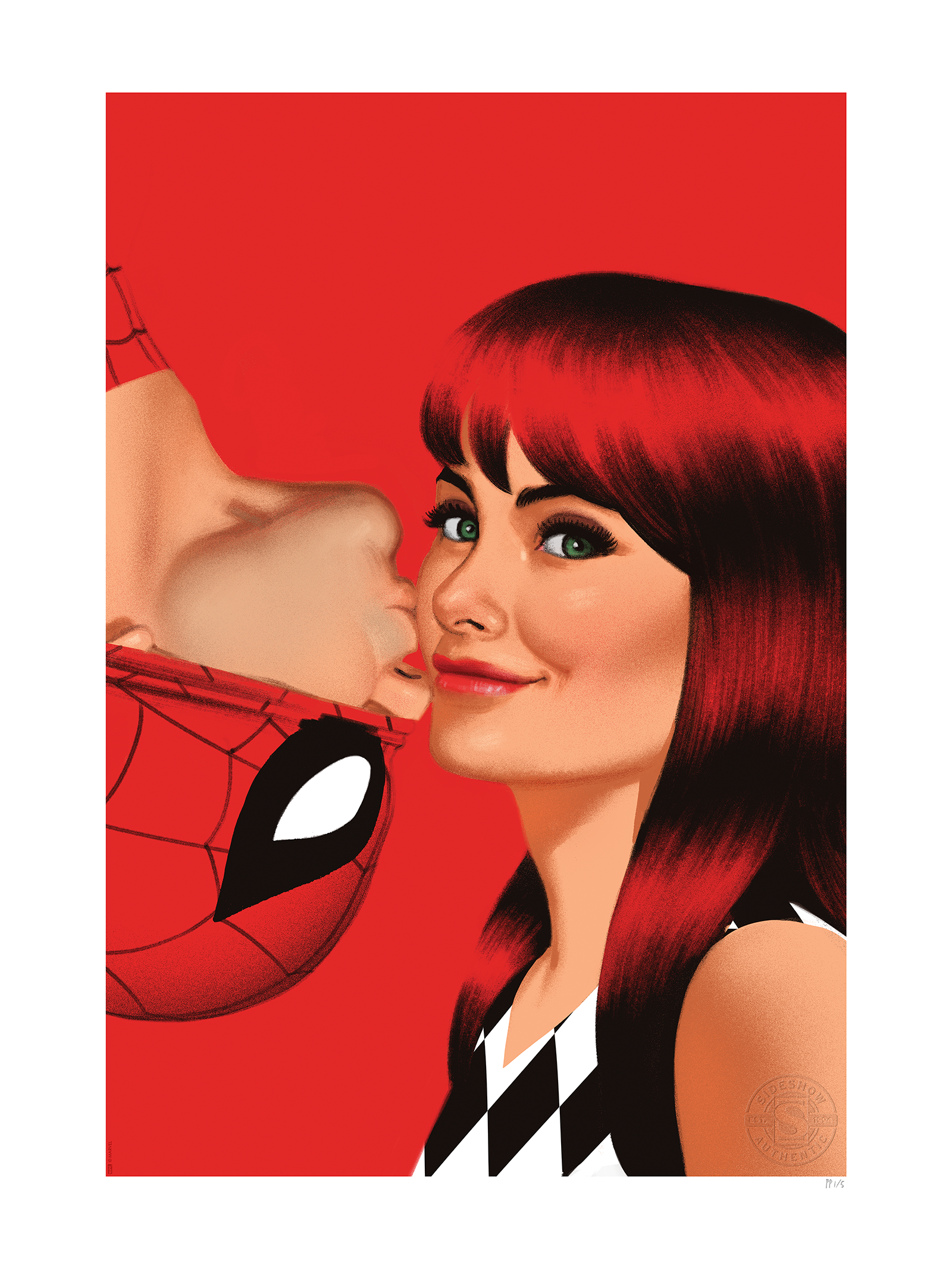 Marvel Spider-Man & Mary <b>Jane</b> Art Print View 2.