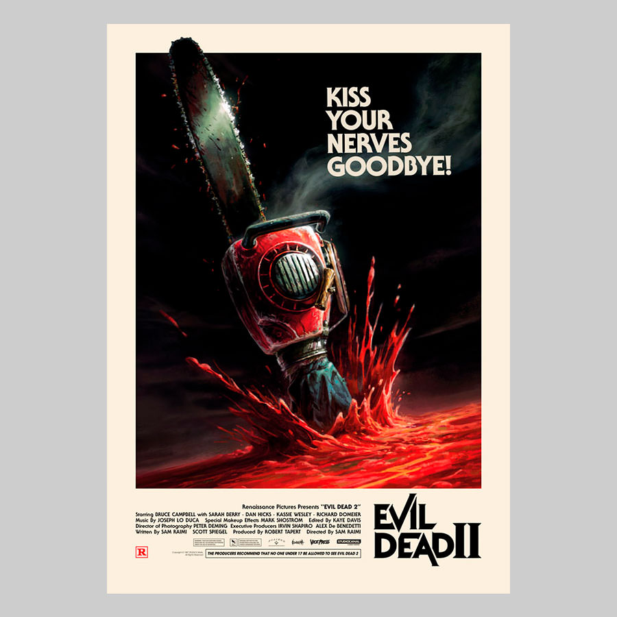 Evil Dead II Japanese Variant Art Print by Vice Press