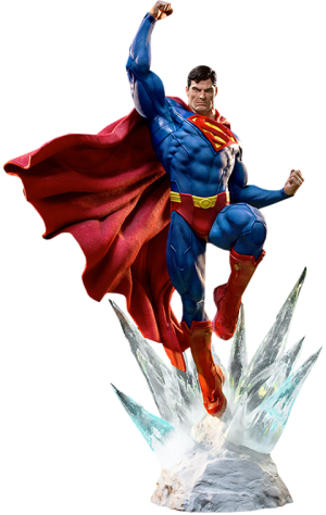 superman flying statue