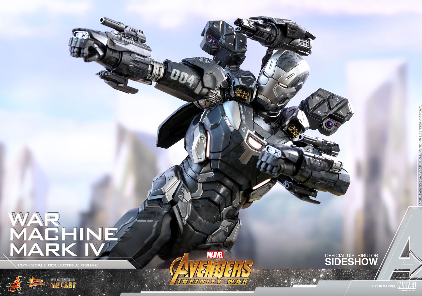 Marvel War Machine Mark Iv Special Edition Sixth Scale Figur