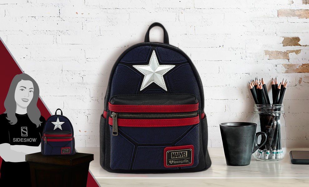 loungefly marvel captain america mini backpack