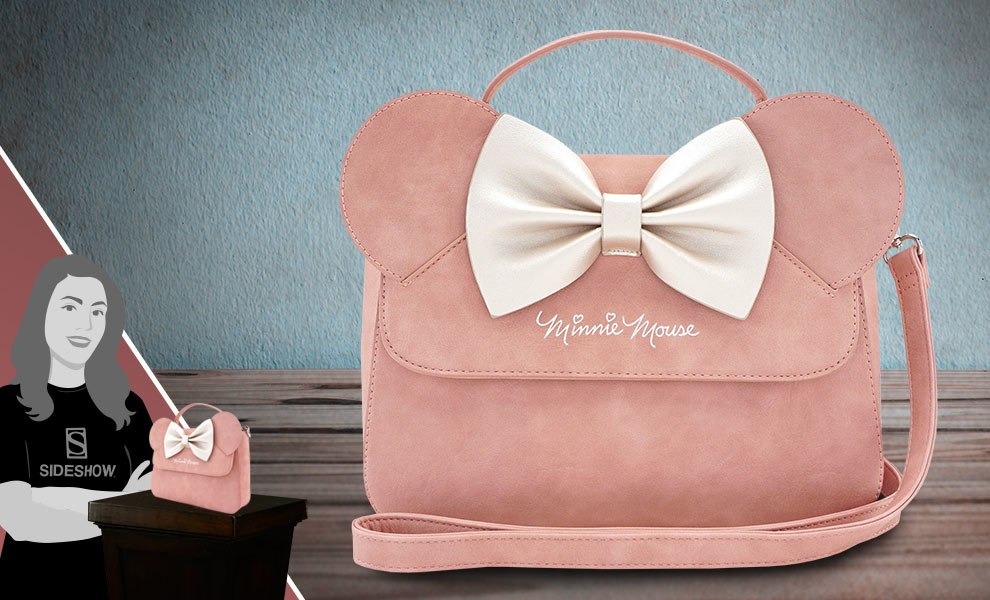 Minnie mouse pink bow shop crossbody bag by loungefly