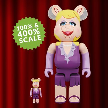 Disney Bearbrick Miss Piggy 100 & 400 Collectible Set | Sideshow 