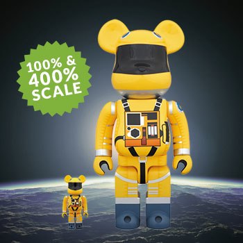 2001: A Space Odyssey Bearbrick Space Suit Yellow Version