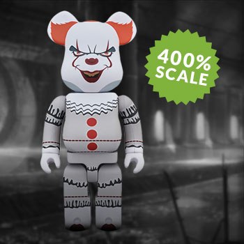 It Bearbrick Pennywise 400 Figure by Medicom Toy | Sideshow