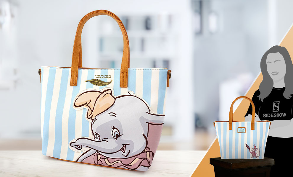 Disney Dumbo with Stripes Tote Bag Apparel by Loungefly Sideshow